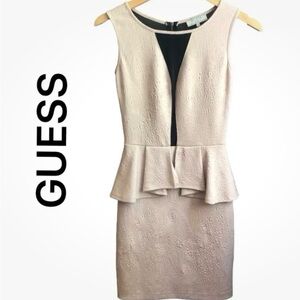 Guess Peplum Sexy Dress Small